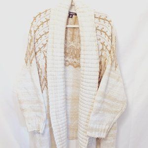 4x 34/36 plus size - Roamans fair isle raglan cardigan jacket